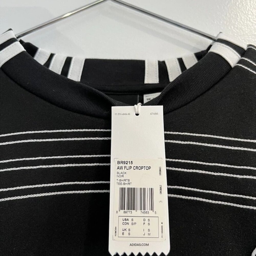 NEW Adidas x Alexander Wang crop tshirt sz S - Picture 3 of 4